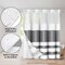 Americanflat 72x75 Hookless Shower Curtain - Water-Resistant Shower Curtain with Sheer Panel, Snap-In Liner, and Grommets - 100% Polyester